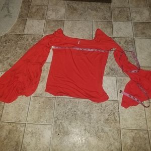Free people bell sleeve shirt